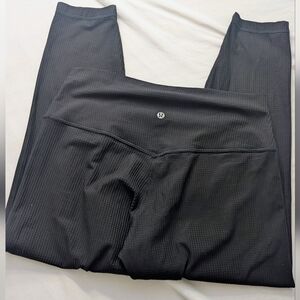 Lululemon Athletica Waffle Mid Rise Leggings - Black